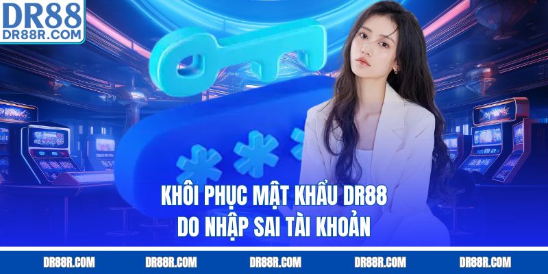 Khôi phục mật khẩu DR88 do nhập sai tài khoản